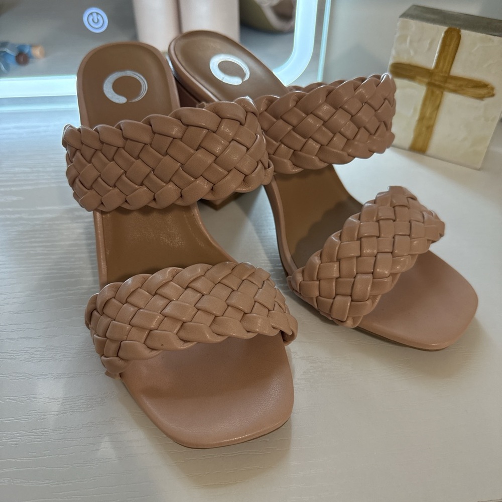 Braided Pale Pink Women's Sandals